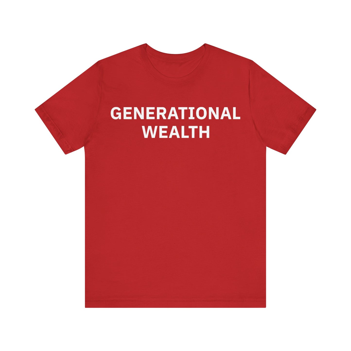 Generational Wealth Unisex Jersey Short Sleeve Tee (Express Delivery)