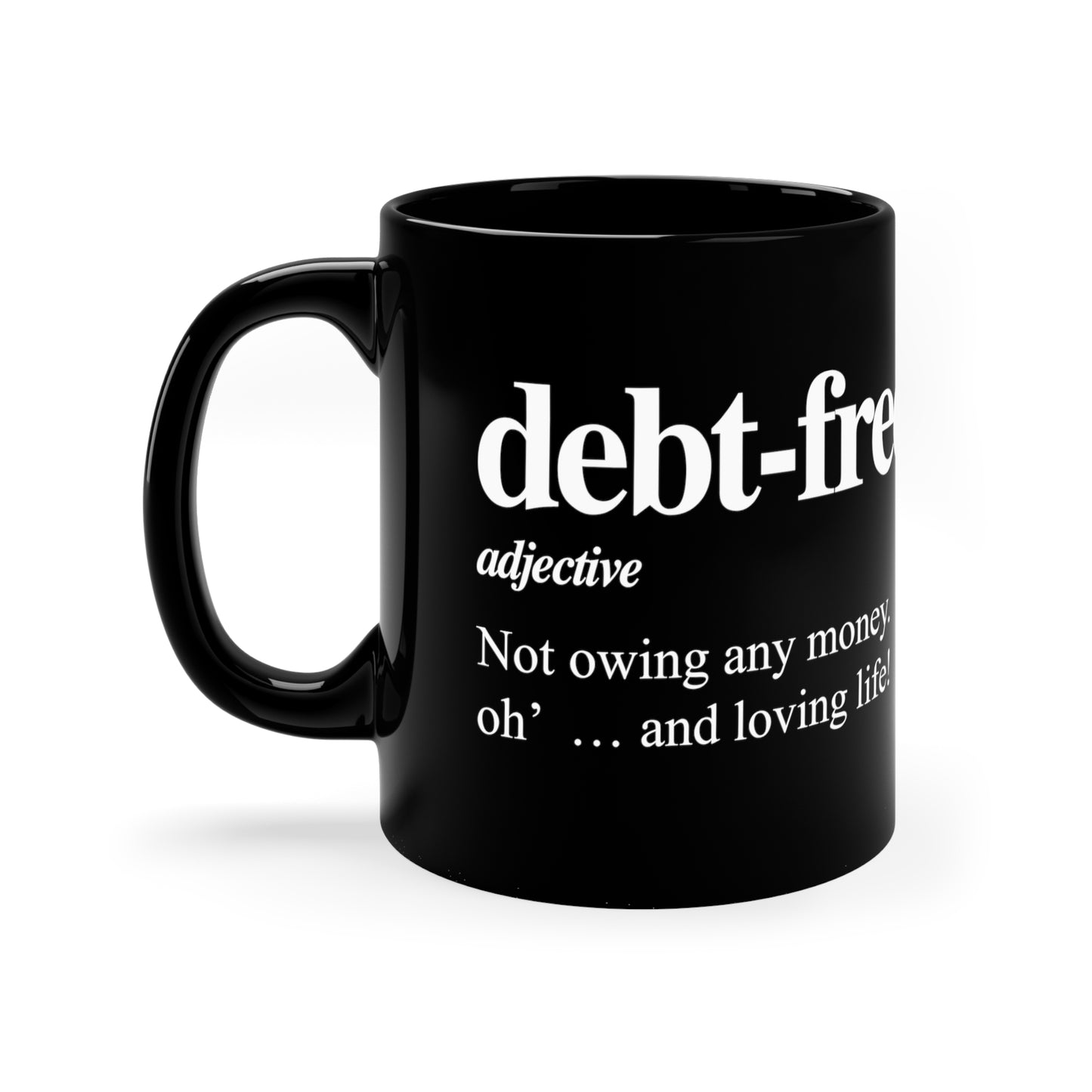 Black Coffee Mug, 11oz