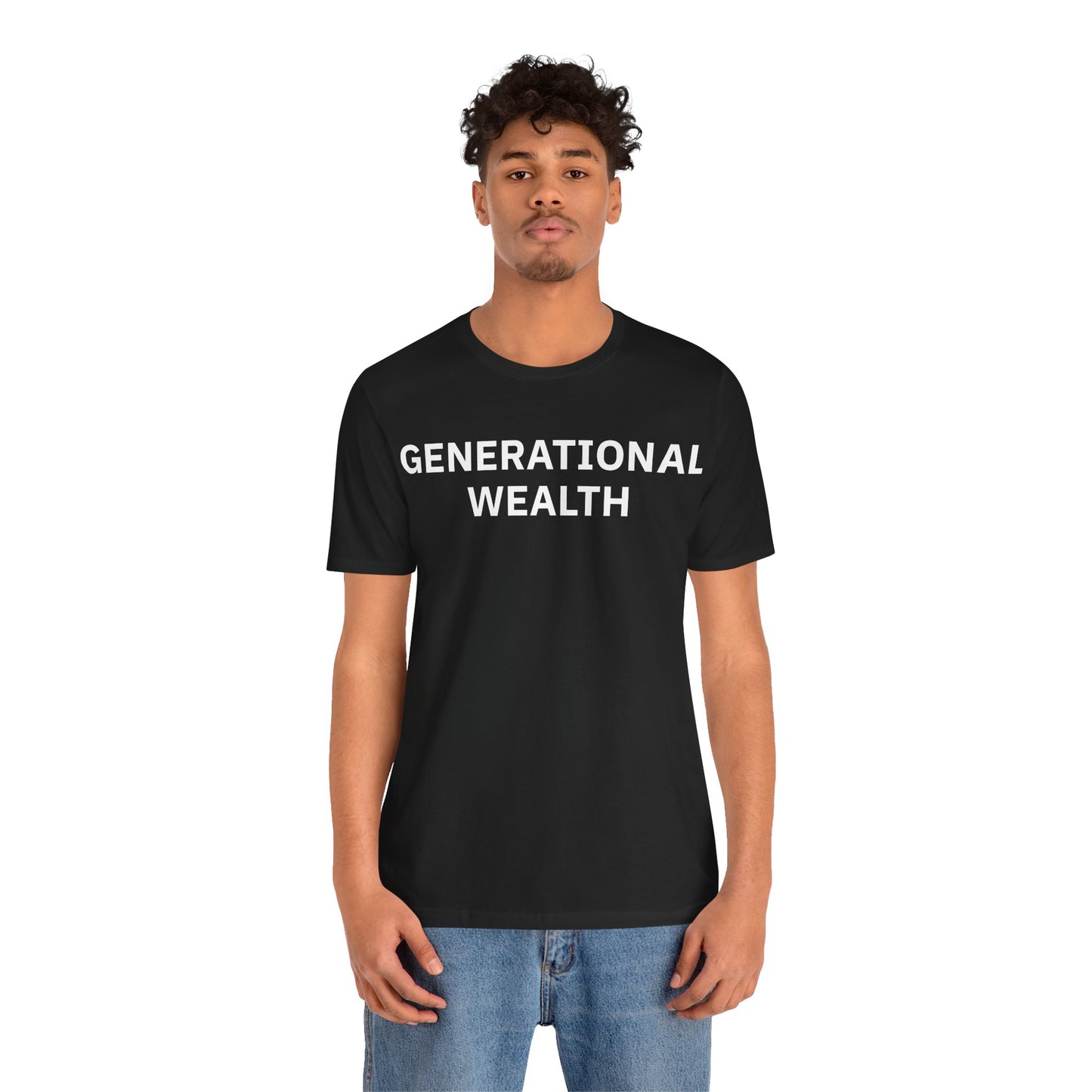 Generational Wealth Unisex Jersey Short Sleeve Tee (Express Delivery)