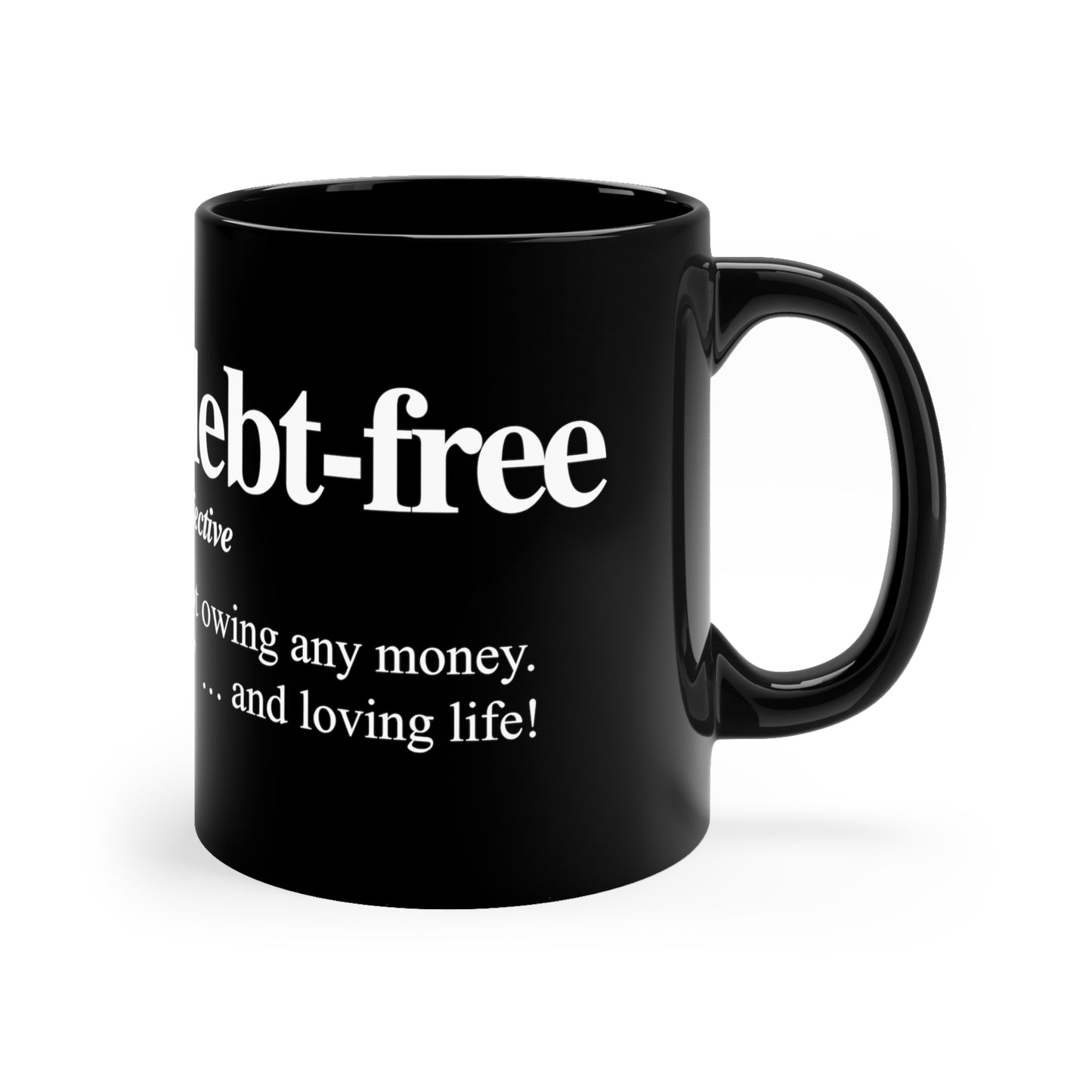 Black Coffee Mug, 11oz