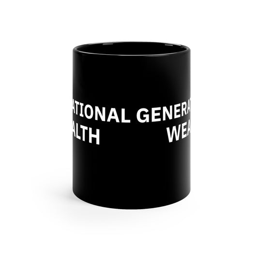 Generational Wealth Black Coffee Mug, 11oz