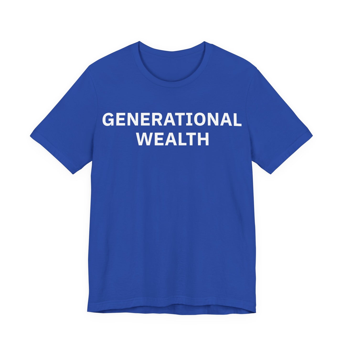Generational Wealth Unisex Jersey Short Sleeve Tee (Express Delivery)