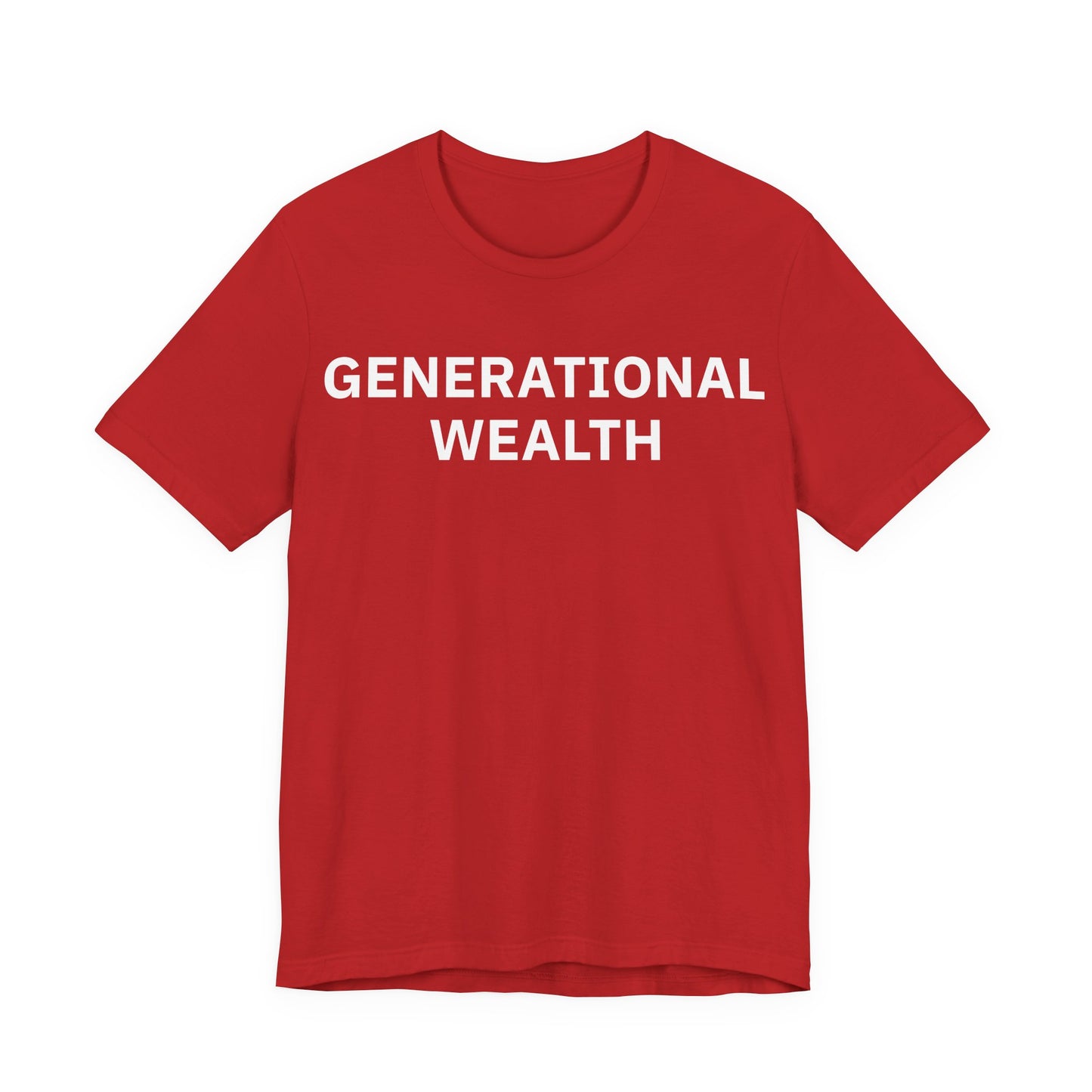 Generational Wealth Unisex Jersey Short Sleeve Tee (Express Delivery)