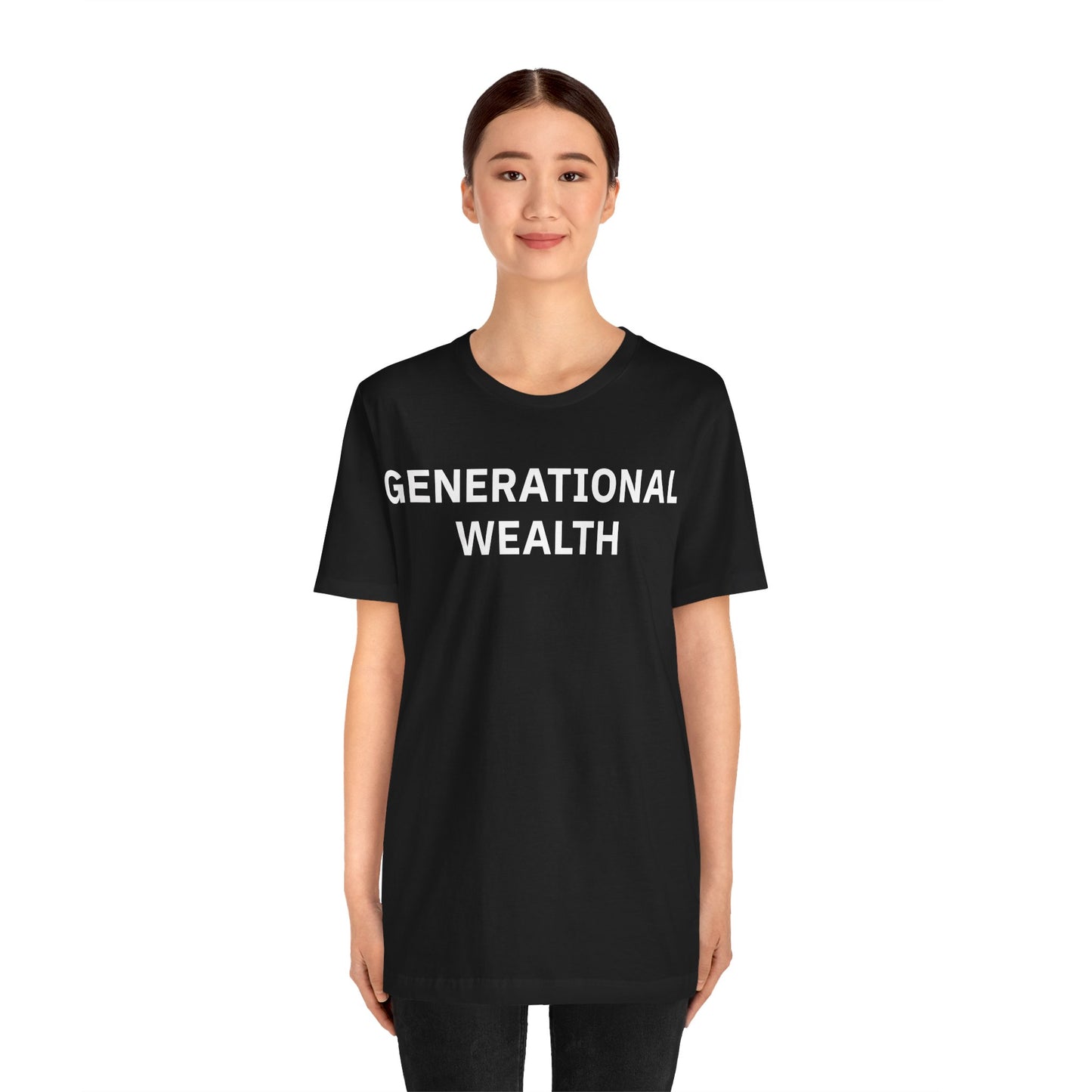 Generational Wealth Unisex Jersey Short Sleeve Tee (Express Delivery)