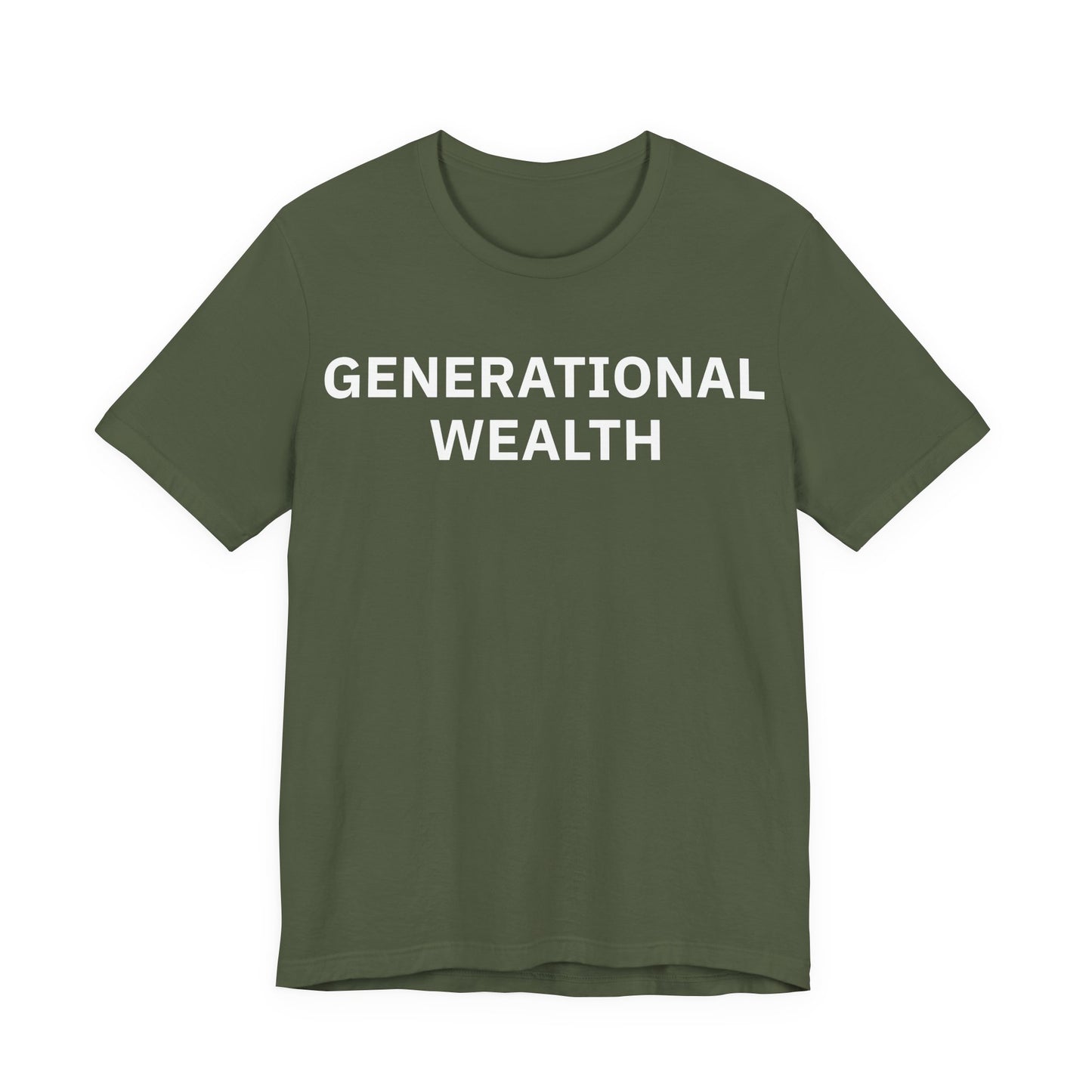 Generational Wealth Unisex Jersey Short Sleeve Tee (Express Delivery)
